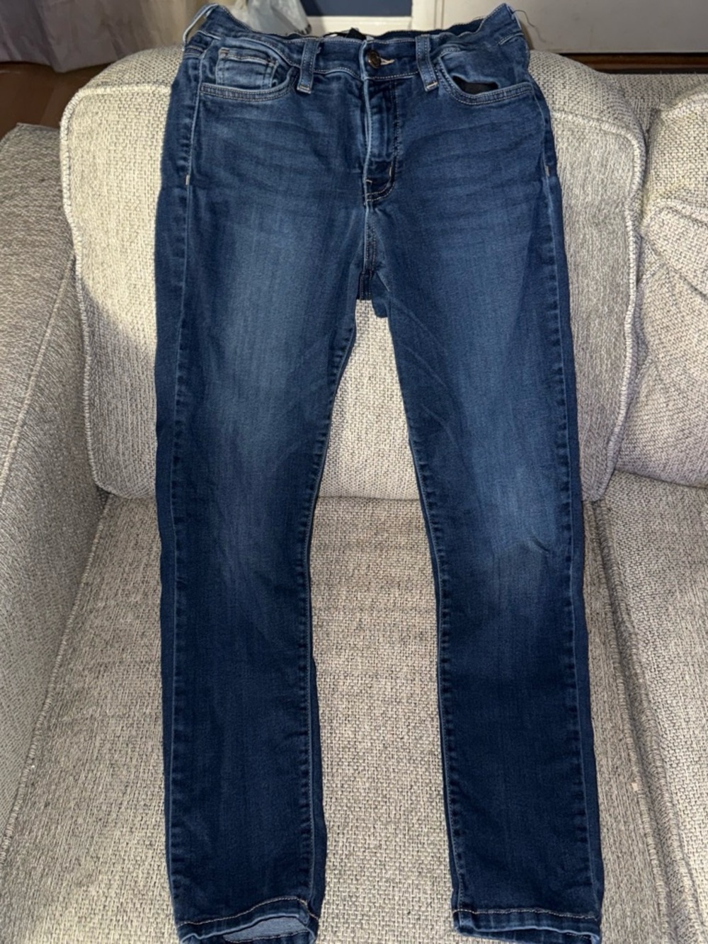 Flying Monkey Women's Skinny Jeans in Dark Indigo Blue